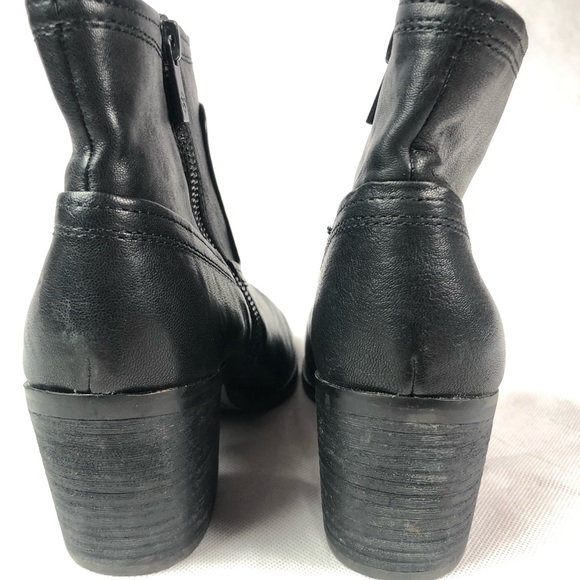 Arturo Chiang black leather ankle boots size 7 - Picture 4 of 5